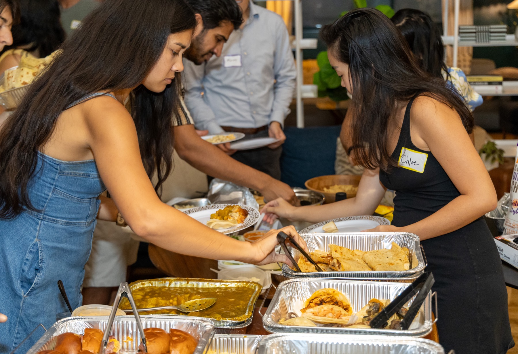 Guests serving food at Dinner No. 02